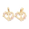 Real 18K Gold Plated Brass  Pendants KK-J042-43G-T-1