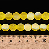 Frosted Transparent Glass Beads Strands GLAA-T032-T10mm-MBB11-4