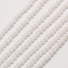 Opaque Glass Round Beads Strands G-A130-3mm-01-1