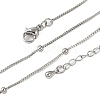 Brass Satellite Chains Necklaces for Women NJEW-D302-33P-5