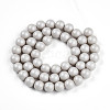 Baking Painted Pearlized Glass Pearl Bead Strands HY-N002-8mm-B05-3