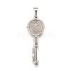 Non-Tarnish 304 Stainless Steel Big Pendants STAS-L210-02P-2