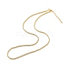 Brass Twist Rope Chains Necklace for Women X-NJEW-P265-15G-2
