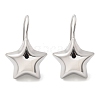 Star Brass Dangle Earrings EJEW-B132-05P-4