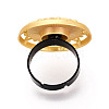Adjustable Alloy & Iron Bezel Cup Ring Base with Rotatable Tray MAK-T012-12G-3