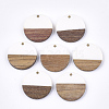 Resin & Walnut Wood Pendants RESI-S358-02D-01-1