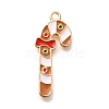 Christmas Theme Alloy Enamel Pendants ENAM-Q509-01KCG-01-1