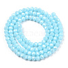 Electroplate Glass Beads Strands EGLA-A034-P3mm-A25-2