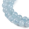 Natural Aquamarine Bead Strands G-J376-23-8mm-A-2