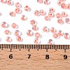 8/0 Inside Colours Transparent Glass Seed Beads SEED-T007-06H-4