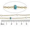 304 Stainless Steel Enamel Link Chains AJEW-Z028-09G-04-2