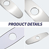 Oval Stainless Steel Faucet Hole Covers STAS-WH20001-18C-P-5
