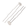 Brass Hair Fork Findings KK-H298-02B-3