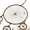 Woven Web/Net with Feather Hanging Ornaments HJEW-G025-07-2