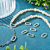 6Pcs Rack Plating Brass Spring Gate Rings KK-TA0008-35S-7