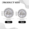 14Pcs 2 Styles Resin Shank Buttons BUTT-ME0001-46-2