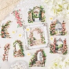 10Pcs 10 Styles Garden Series Waterproof PET Stickers DIY-G121-06C-2