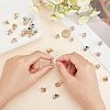 30Pcs 3 Colors Rack Plating Alloy European Beads MPDL-FH0001-09-3