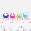 Transparent Heart Acrylic Beads X-TACR-S117-M-4