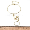 Brass Micro Pave Cubic Zirconia Mittens Bracelets BJEW-C156-01G-05-5