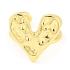 Brass Heart Open Cuff Rings RJEW-Q781-13G-2
