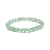 5Pcs 5 Style Natural Green Aventurine & Brass Beaded Stretch Bracelets Set BJEW-JB08870-03-6