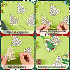 1 Bag Christmas Theme Wood Cross Stitch Kits WOOD-SC0002-23B-3