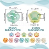 52Pcs 13 Styles UV Plating Acrylic Beads OACR-AR0001-26-2