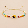 Acrylic Beads Braided Bead Bracelets KG4312-2-1