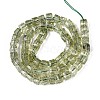 Crackle Transparent Glass Beads Strands GLAA-N062-6mm-02-2