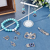 SUNNYCLUE 30Pcs 5 Styles Evil Eye Theme Alloy Enamel Pendants FIND-SC0003-85-5