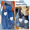 6Bags Polyester Blank Embroidery Sew on Cloth Patches PATC-PH0001-86B-5