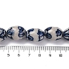 Handmade Blue and White Porcelain Beads PORC-I027-16B-5