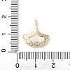 Brass Micro Pave Clear Cubic Zirconia Pendants KK-A207-09G-3