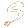 Crystal Cage Holder Necklace NJEW-JN04606-02-5