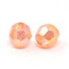 Eco-Friendly Transparent Acrylic Beads TACR-PL642-8mm-A02-2