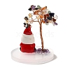 Christmas Natural Gemstone Chips Tree Decorations DJEW-K028-03D-2