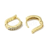 Rack Plating Brass Micro Pave Clear Cubic Zirconia Huggie Hoop Earrings for Women EJEW-C097-13G-04-2