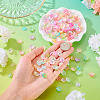 180G 9 Colors Opaque Acrylic Bead Caps JACR-TA0001-03-6