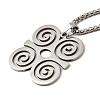 Non-Tarnish 201 Stainless Steel Pendant Necklaces NJEW-M212-01B-P-1