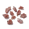 Natural Strawberry Quartz  Pendants G-B021-07-1