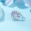 Natural Gemstone Beads with Solid Round Brass Beads and Eco-Friendly Copper Wire Rings RJEW-TA00183-4