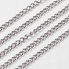 Tarnish Resistant 304 Stainless Steel Twist Chains CHS-R004-0.3mm-1