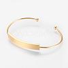 Brass Cuff Bangle BJEW-P168-F03-1