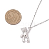 304 Stainless Steel Pendant Necklaces for Women Men NJEW-JN05414-01-3