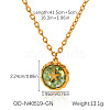 Ocean Natural Shell  Resin Pendant 304 Stainless Steel Cable Chain Necklaces for Women WGEB2E9-01-1