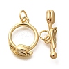 Brass Toggle Clasps KK-M298-06G-1