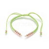 Nylon Cord Braided Bead Bracelets Making BJEW-F360-FRG07-1