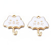 Rack Plating Alloy Enamel Pendants ENAM-T011-191E-2