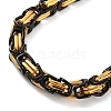 304 Stainless Steel Byzantine Chain Bracelets BJEW-B078-62G-2